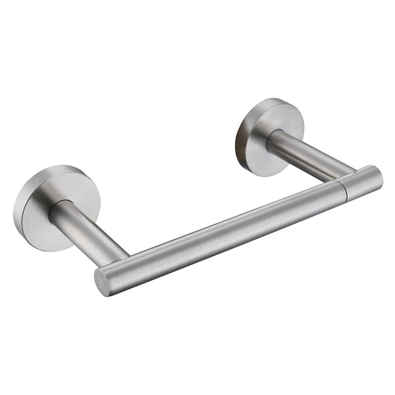 Uchwyt na papier toaletowy z podwójną kolumną ze stali nierdzewnej, montowany na ścianie, szczotkowany