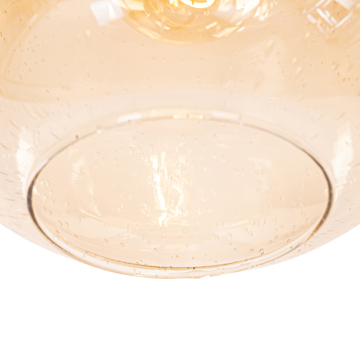 Qazqa design lampe suspendue - Zuzanna - orange, rond, max. 40w, e27, 25cm, idéal pour la salle à manger et le salon - 8