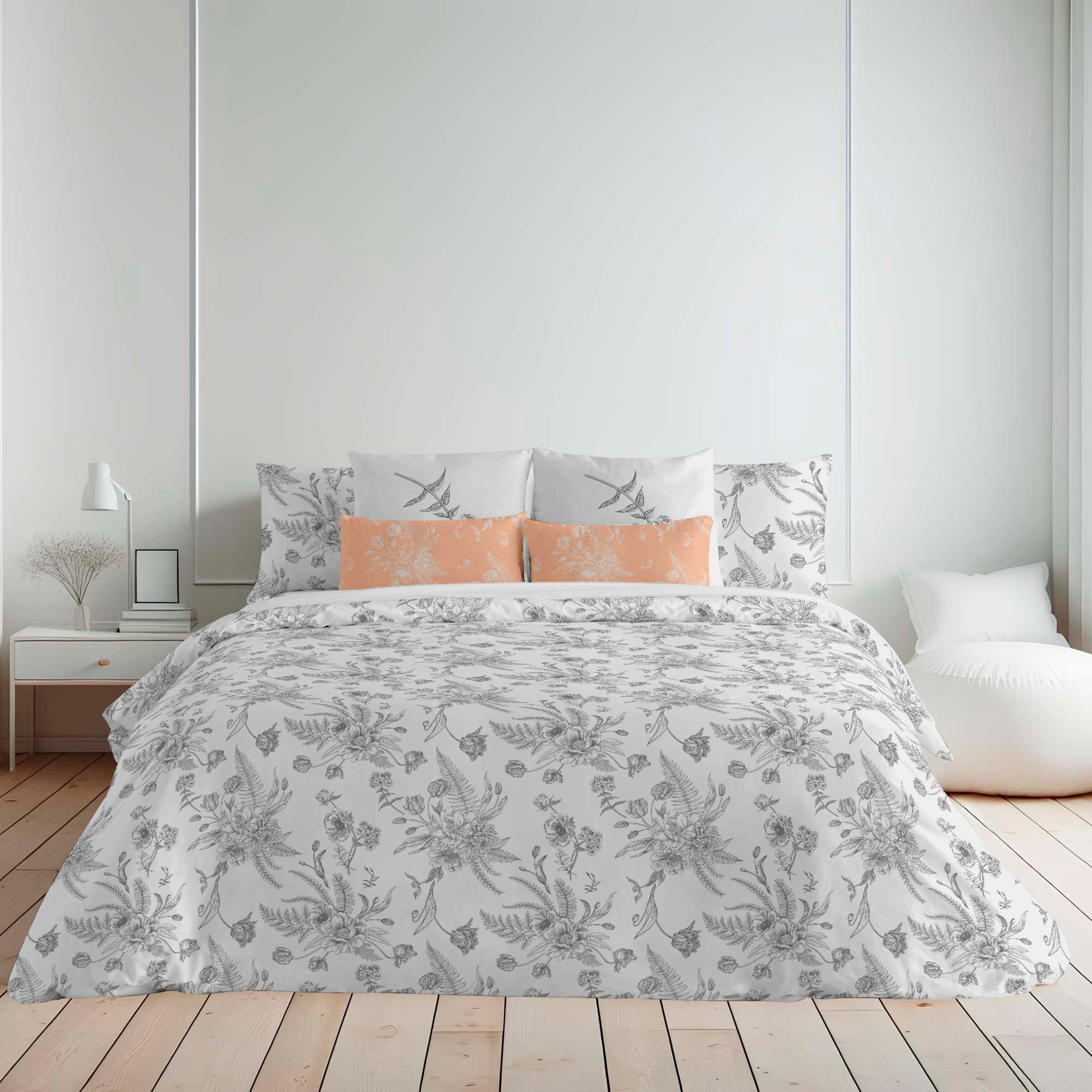 Copripiumino Matrimoniale Leopardato Nero 260x240 Cm – Set Con 2 Federe 50x80, Microfibra Morbida