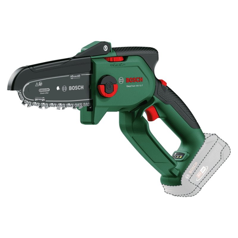 Bosch Professional  Bosch Compact Mini Chainsaw Easychain 18V-15-7 (For Cutting Wood; 18 Volt System; Chain Speed: 6.95 M/S; Without Battery) , Leroy Merlin