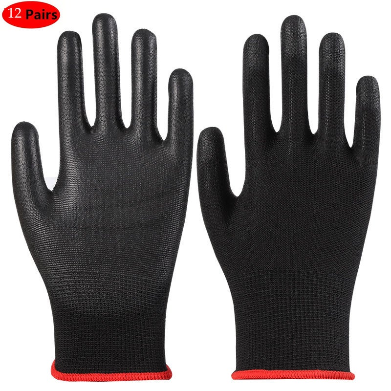 Vgo Lot De 30 Gants De Travail Homme : Enduits Nitrile, Jardinage & Bricolage, Taille Unique