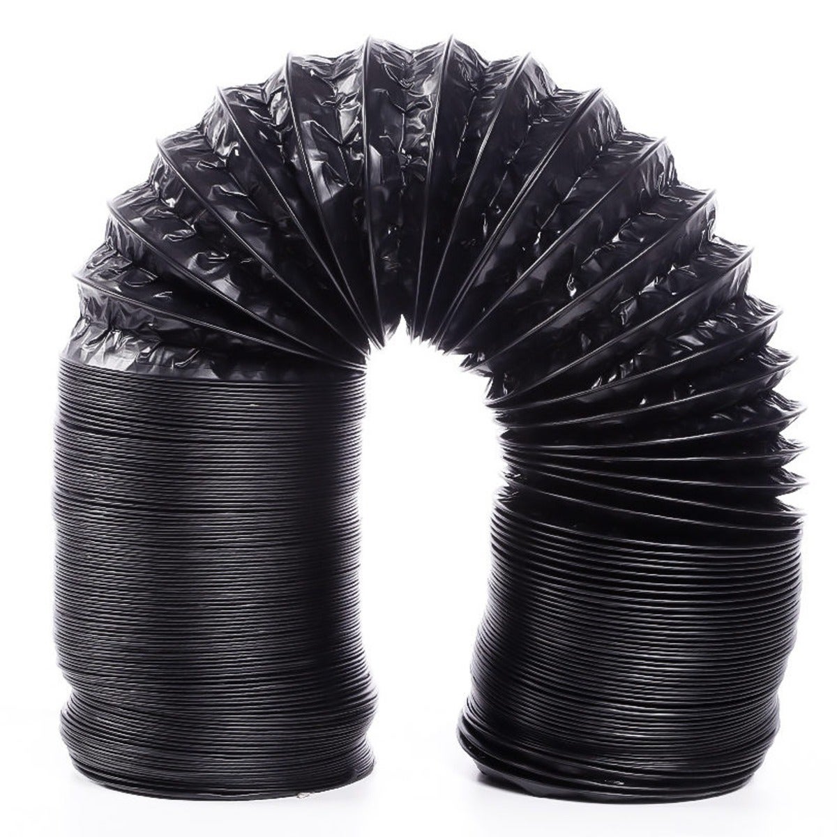 Tuyau d'évacuation Flexible Combi en Aluminium et PVC Ø 102 mm x 3 m - Idéal Pour Hotte Aspirante, Ventilateur, Extracteur de Fumée en 100 mm - DN100 - 2