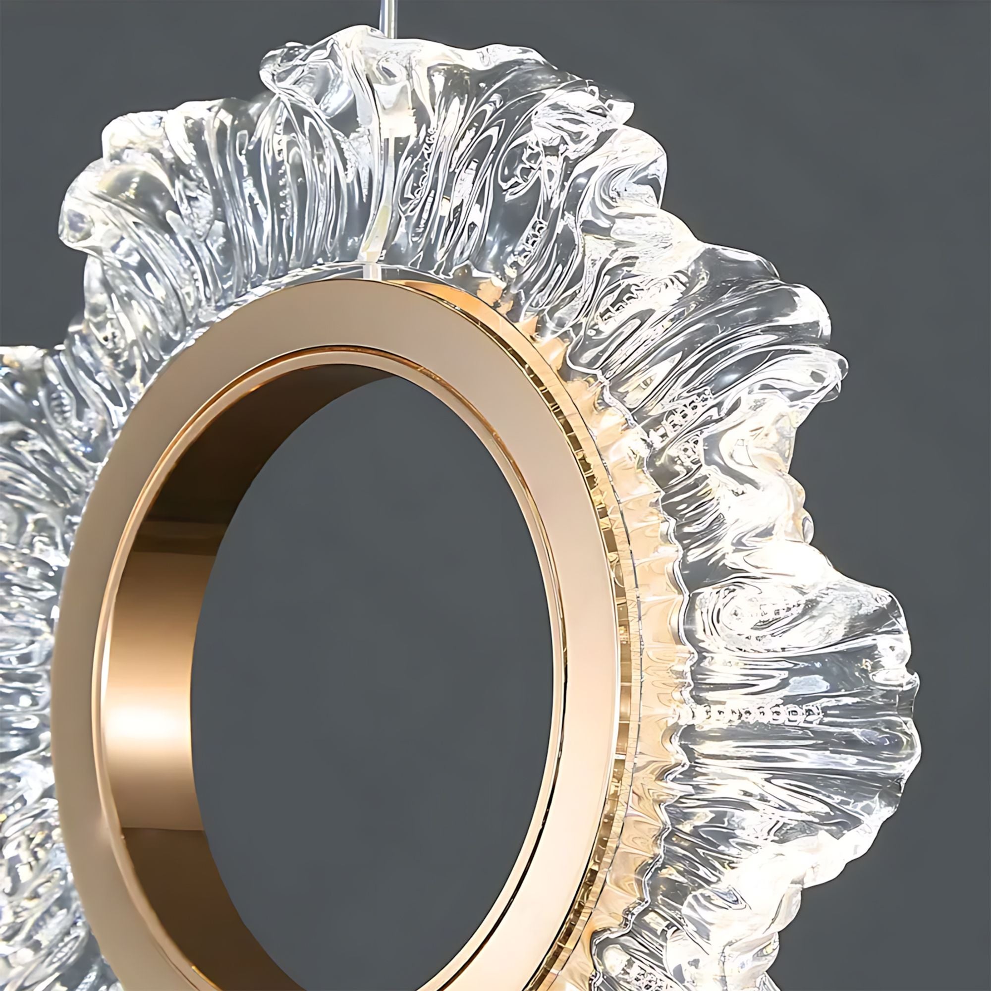 Lampa Sufitowa Wisząca Led Toolight Lhj103-2Cp Złoty, Różowe Złoto - 4