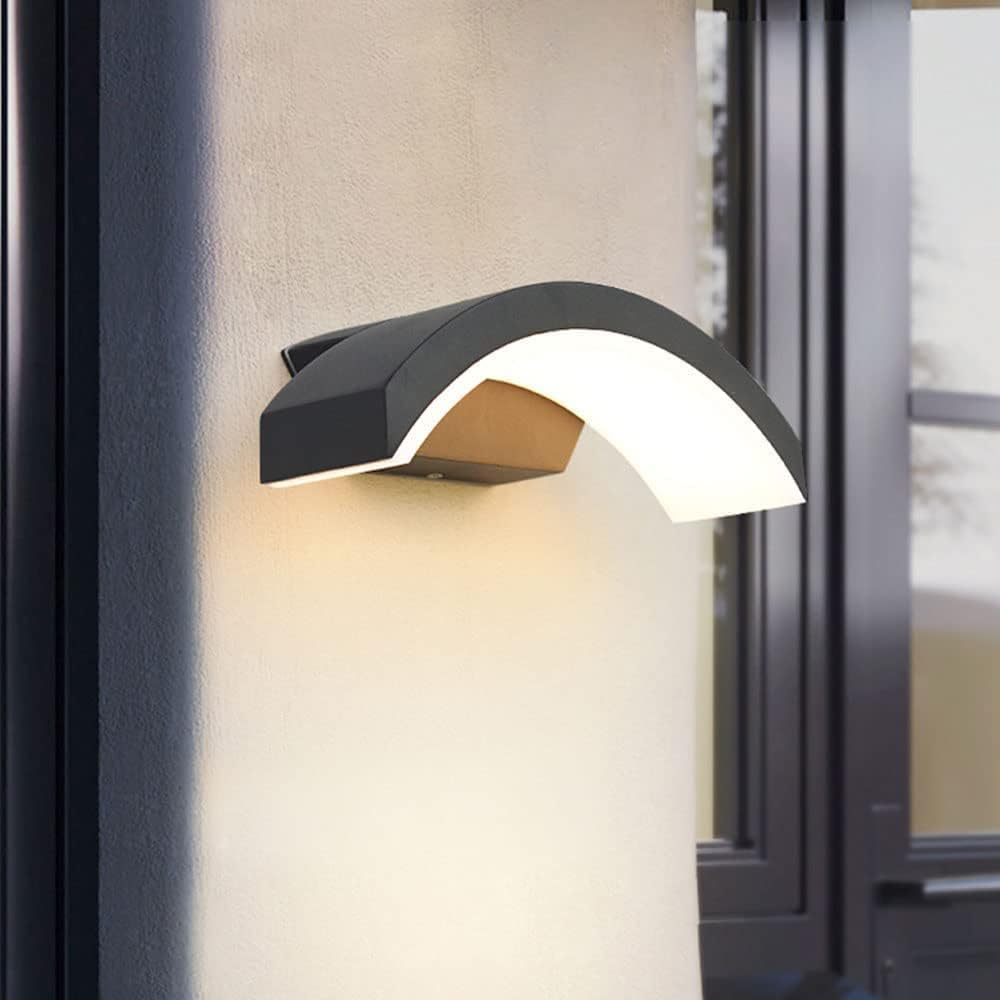 Kinkiet zewnętrzny LED 12W, aluminiowy kinkiet, odpowiedni do salonu, dziedzińca, korytarza - 7