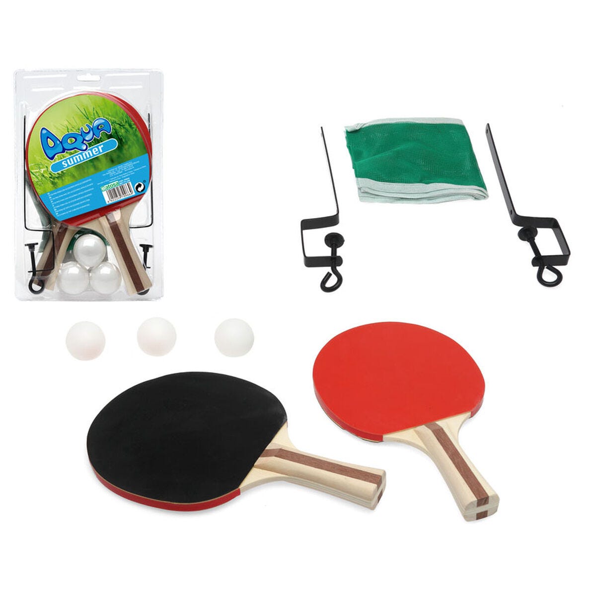 jusqu'à 60% Ensemble de ping-pong avec 2 raquettes, 3 balles et 1 filet jusqu'à 60% Ensemble de ping-pong avec 2 raquettes, 3 balles et 1 filet