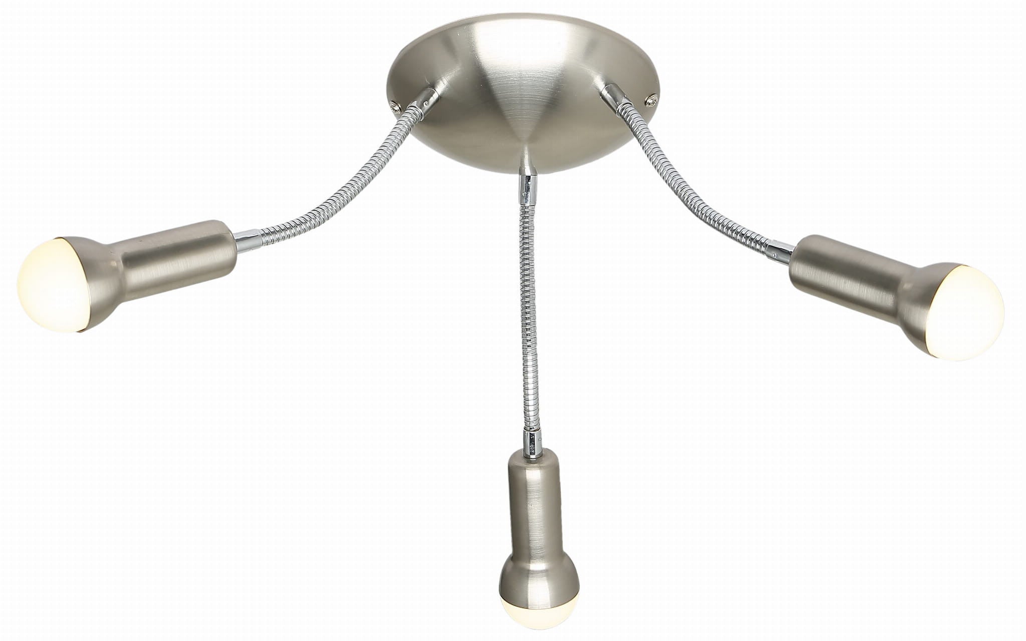 Lampa sufitowa wisząca Arc srebrna 3xE14x40W wym: 25 x 44 x 44 cm metal Candellux