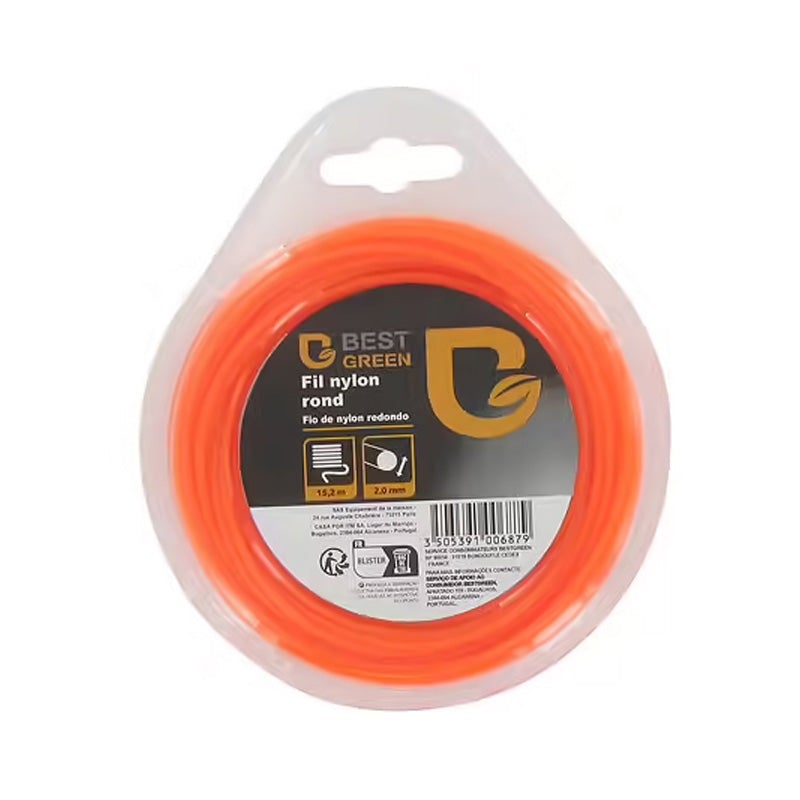 Fil pour débroussailleuse Profil rond Nylon 3,3mmx45m Leroy Merlin — free download
