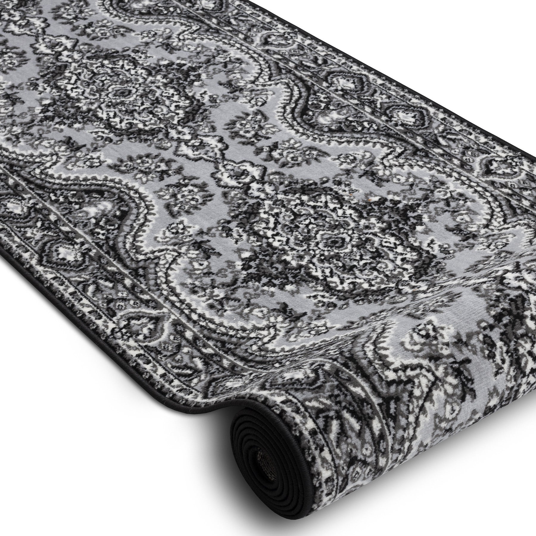 CHODNIK BCF MORAD Wiosna rozeta szary 90 cm 90x1300 cm - 2