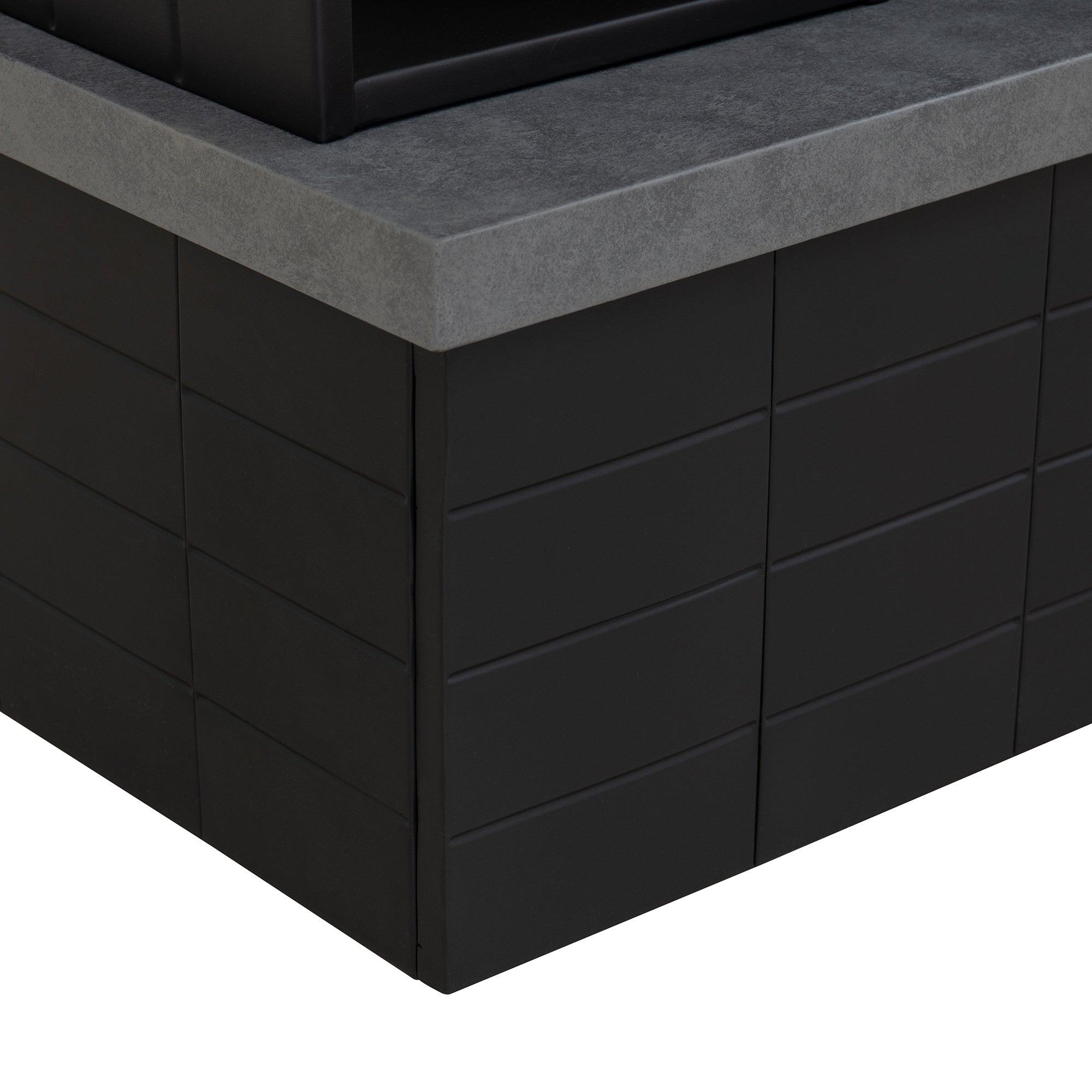 Lareira a lenha de aço ETNA - 106 cm x 132 cm, preta - 7