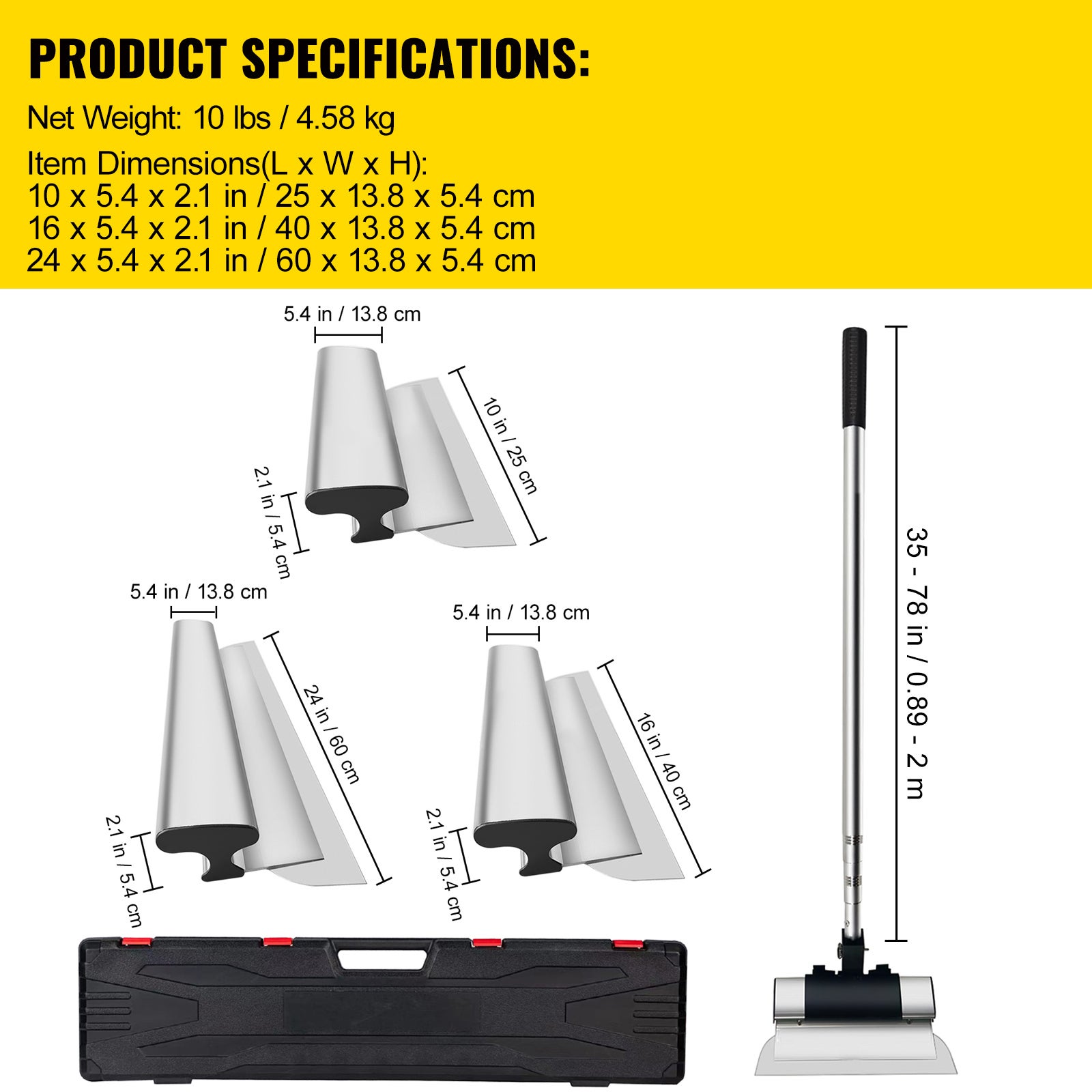 Ensemble de lames de lissage SucceBuy pour cloisons sèches 10/16/24