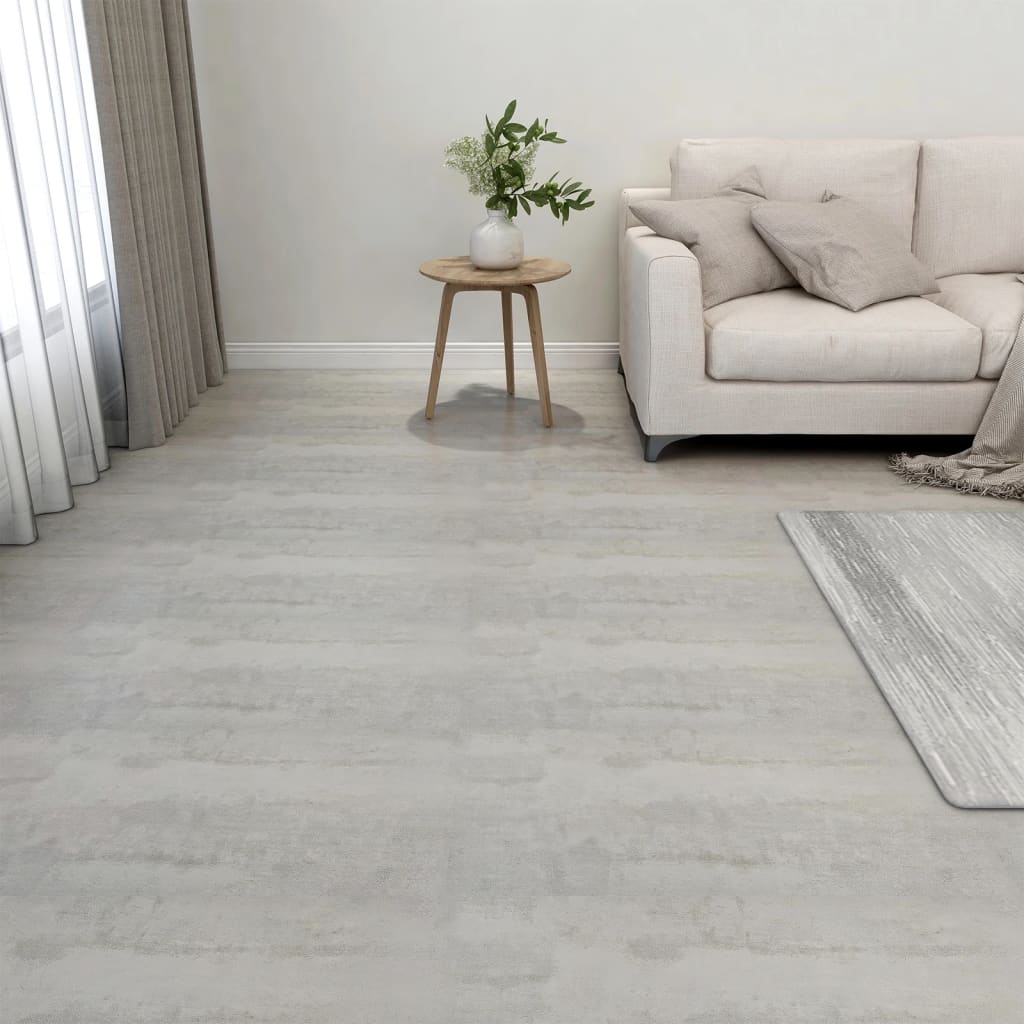 Maison exclusive - tarimas autoadhesivas 20 piezas pvc 1,86 m² gris claro