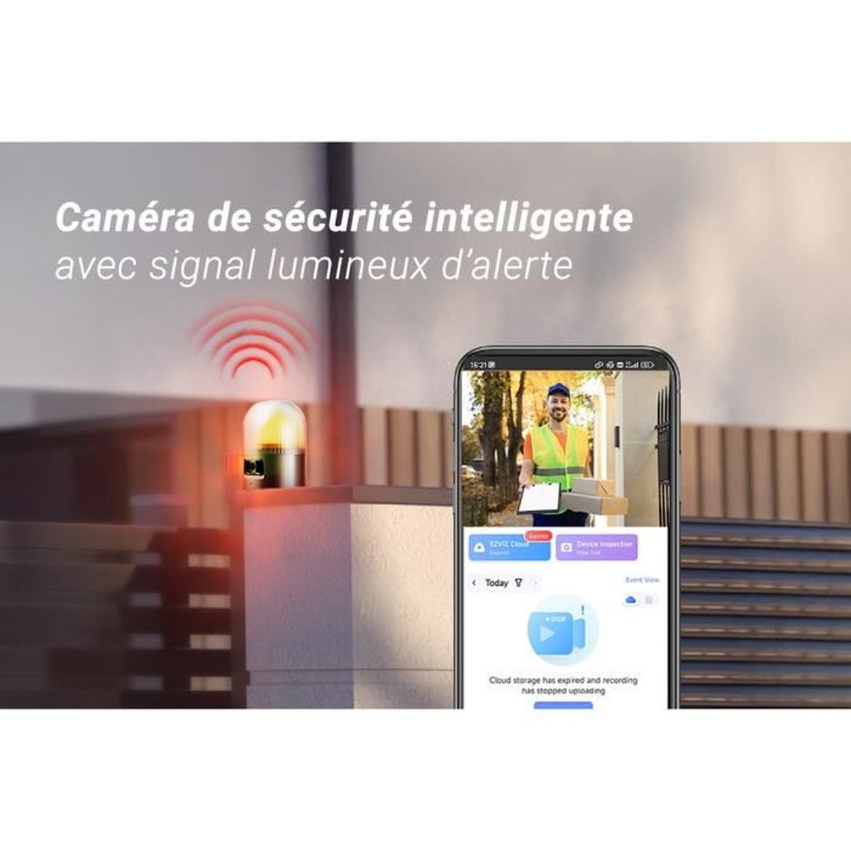 Ezviz HG2 600 PRO – Motore Smart per Cancello Scorrevole con Telecamera Integrata, Controllo Remoto e Allarme Lampeggiante - 8