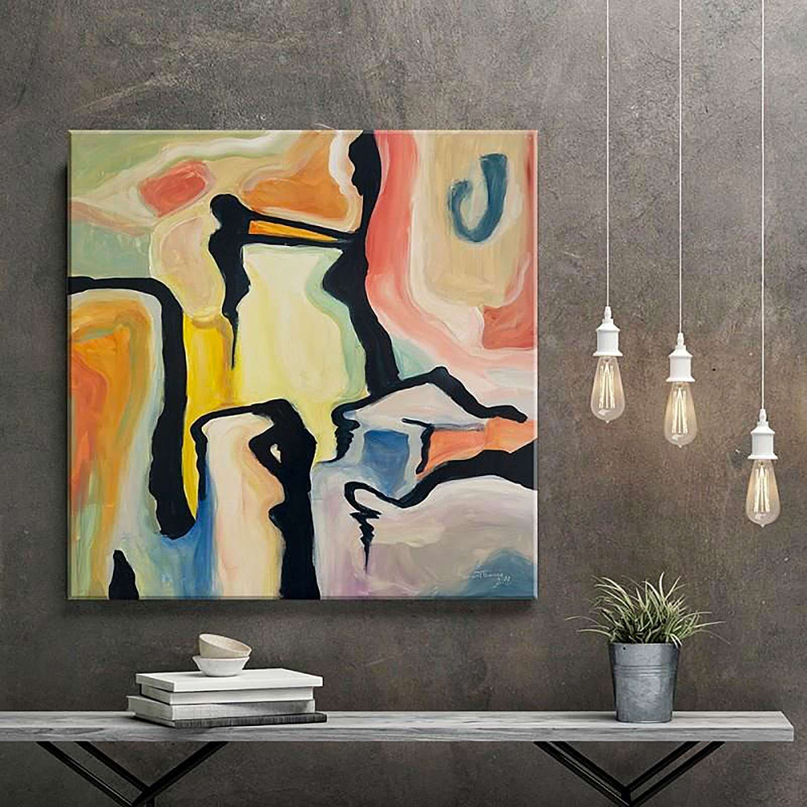 Tableau abstraction 66 - 40 x 40 cm - 4