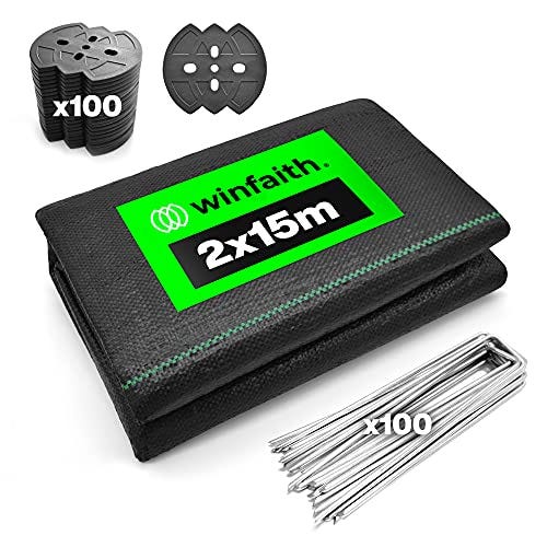 Rondelle Nere In Plastica Per Picchetti - Winfaith Fissaggio Teli Giardino 60x55mm - Foto 2