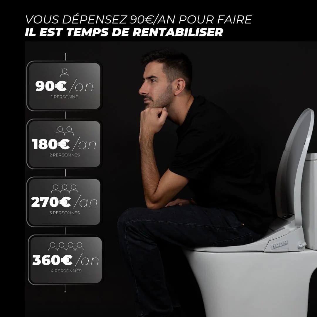 Kit WC japonais pour WC suspendu WC Grohe – Installation sans travaux - 8