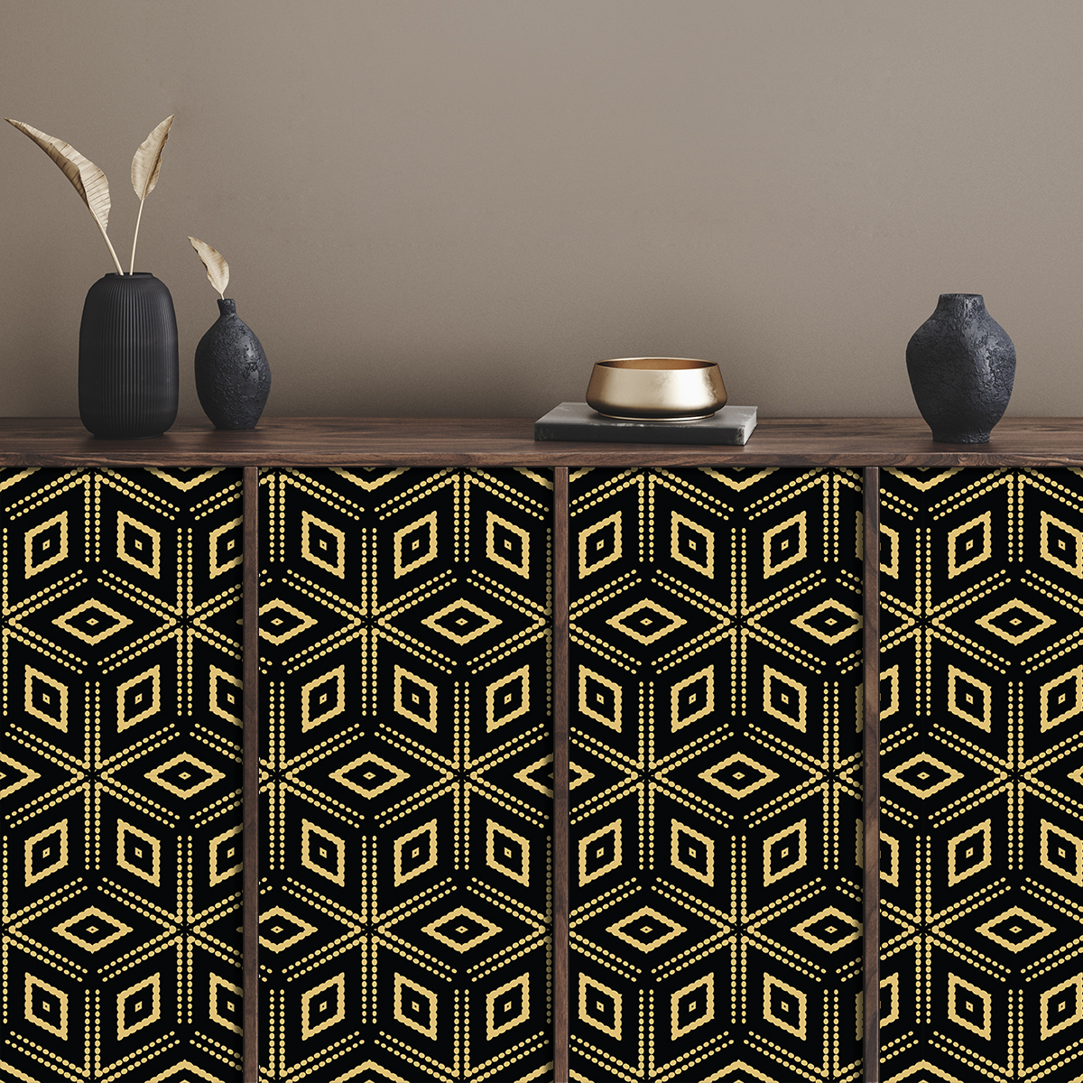 Vinilo escandinavo para muebles gisbert - adhesivo de pared - revestimiento sticker mural decorativo - 60x90cm