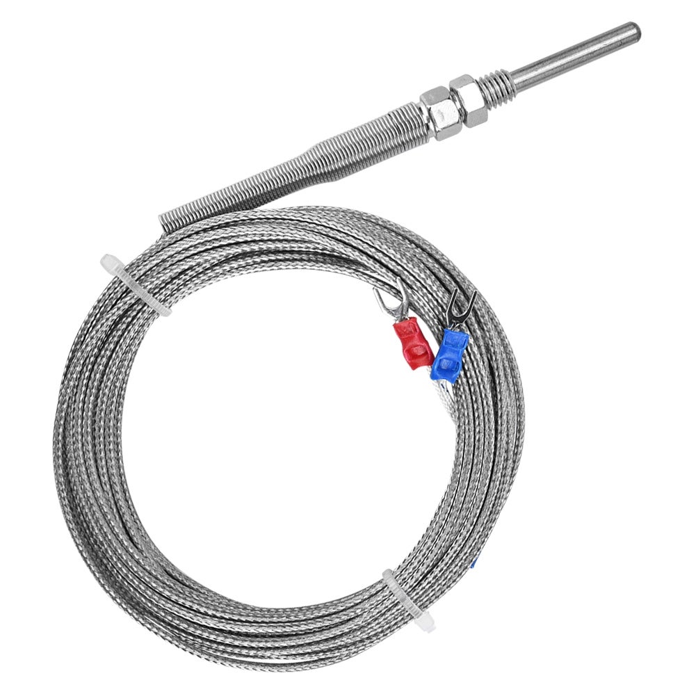 Sonda termoparowa typu K, przewód pomiarowy temperatury termopary z gwintem M8, czujnik temperatury sondy, długość sondy 30 mm (5 m)