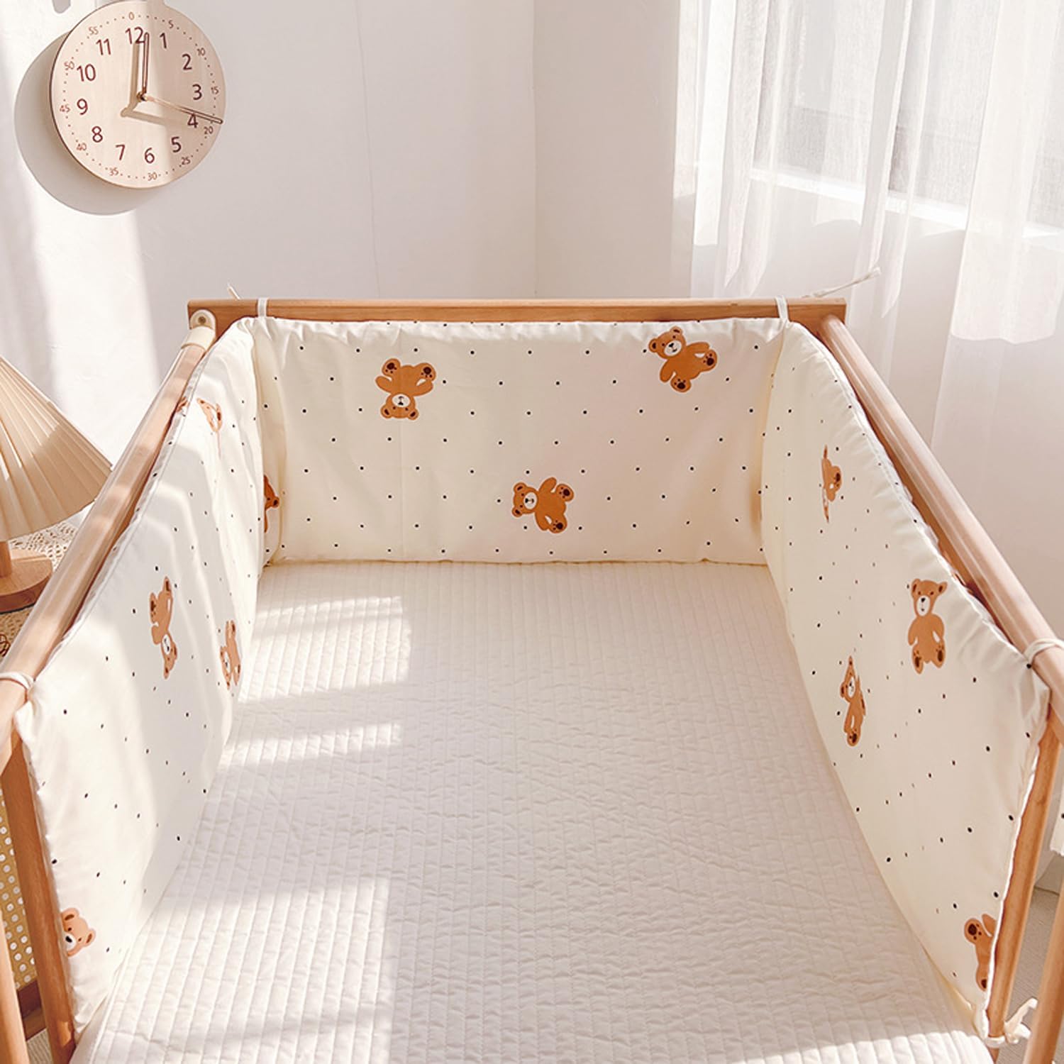 Pare Chocs Berceau Respirant Tour De Lit Bébé,Tour De Lit Tressé De 4m Pour Bébé Nouveau-né,Berceau Anti-coincement Bras Jambes Pare Chocs Berceau Respirant Tour De Lit Bébé,Tour De Lit Tressé De 4m Pour Bébé Nouveau-né,Berceau Anti-coincement Bras Jambes
