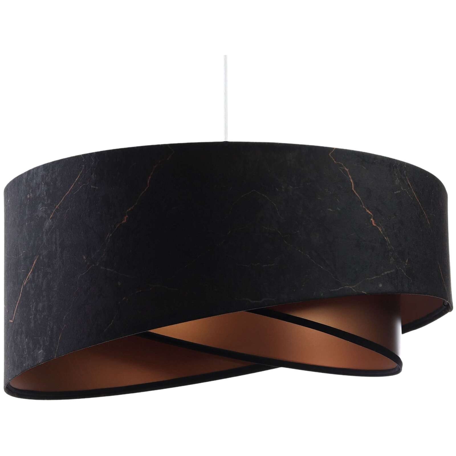 Suspension Galaxy Asymetric 50 X 50 X 23 Cm Noir Int rieur Cuivr Suspension galaxy asymetric 50 x 50 x 23 cm noir int rieur cuivr