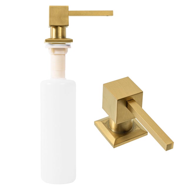 Distributeur De Savon Rea 330Ml Brushed Gold - 10x5x27cm