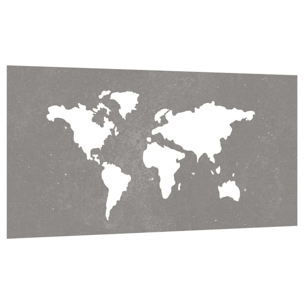 Maison Exclusive - Décoration murale jardin 105x55 cm design de carte du monde - 3