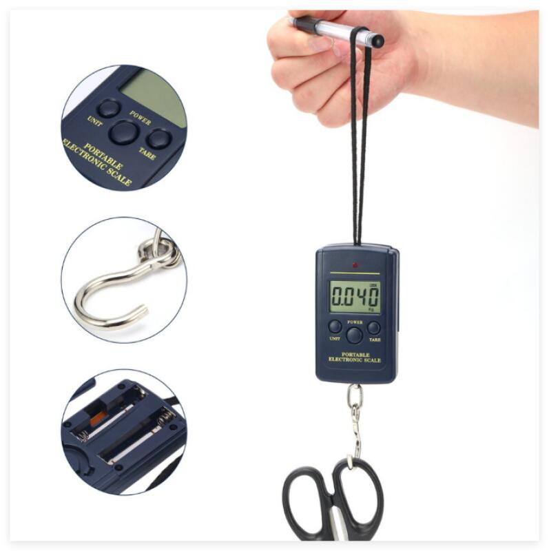 balance grue,Balance Grue,Electronic Fishing Scales, De Pêche Électroniques Numériques,40Kg Portable En Plaique De Poche Taille Suspendue - 5