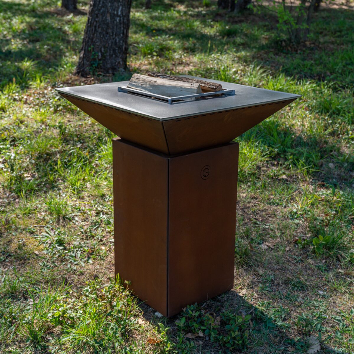 Pack Decouverte Brasero Cevenol Corten Bois Carre 74 Simple Cuve - 3