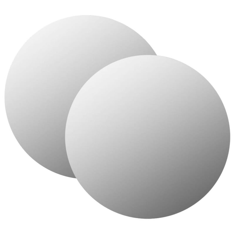 Zdjęcia - Lustro ścienne VidaXL , 2 szt., 60 cm, okrągłe, szklane