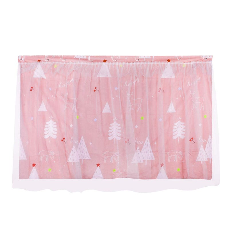 Zasłona do łóżka na antresoli 1.35x2m Zaciemniająca Dziecięca Tkanina Namiot na Łóżko Piętrowe Półwysokie Moskitiera Woal