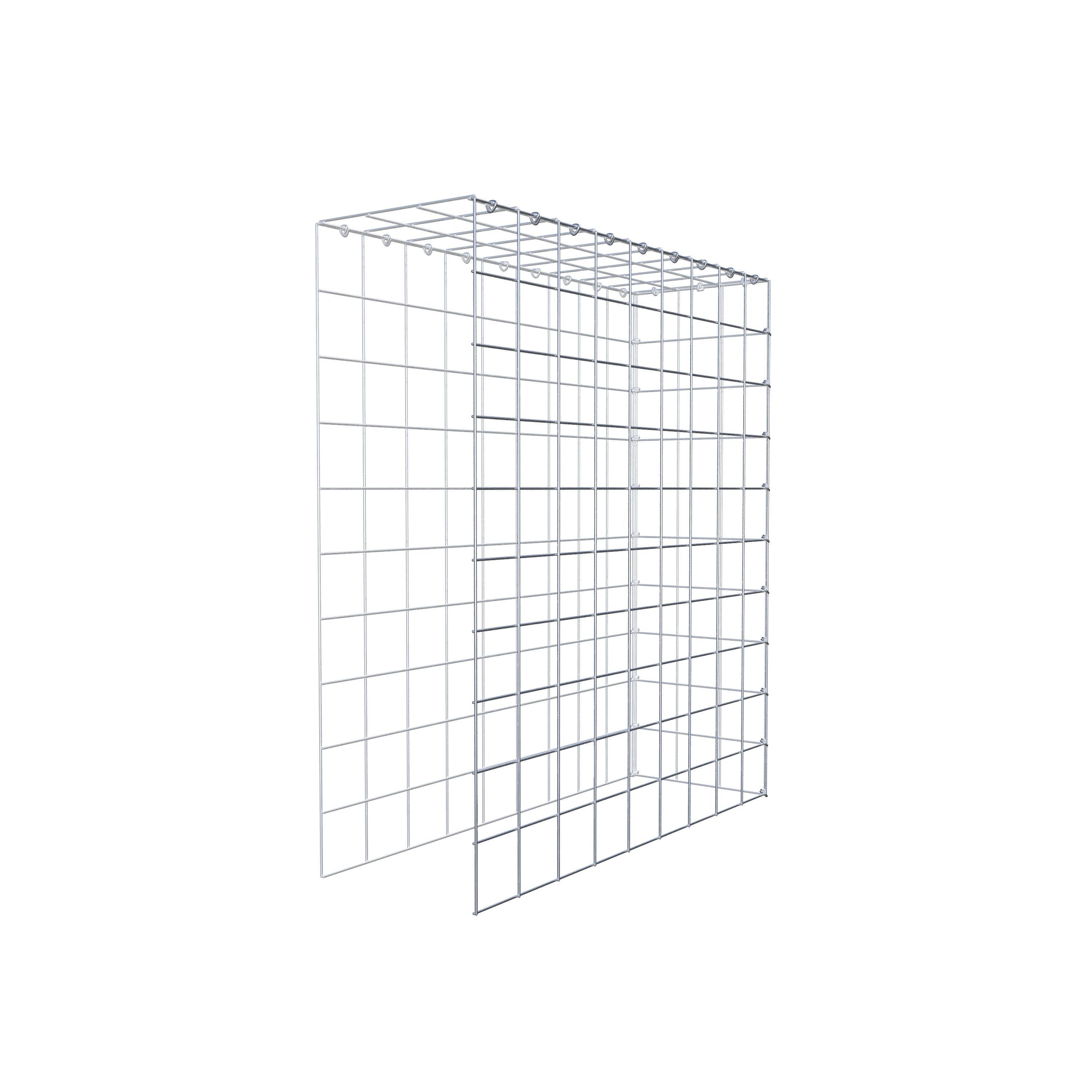 Gavión para ampliar y apilar, 100x90x30cm (LxHxP), malla 10 x 10cm, sin rejilla frontal ni inferior - 5