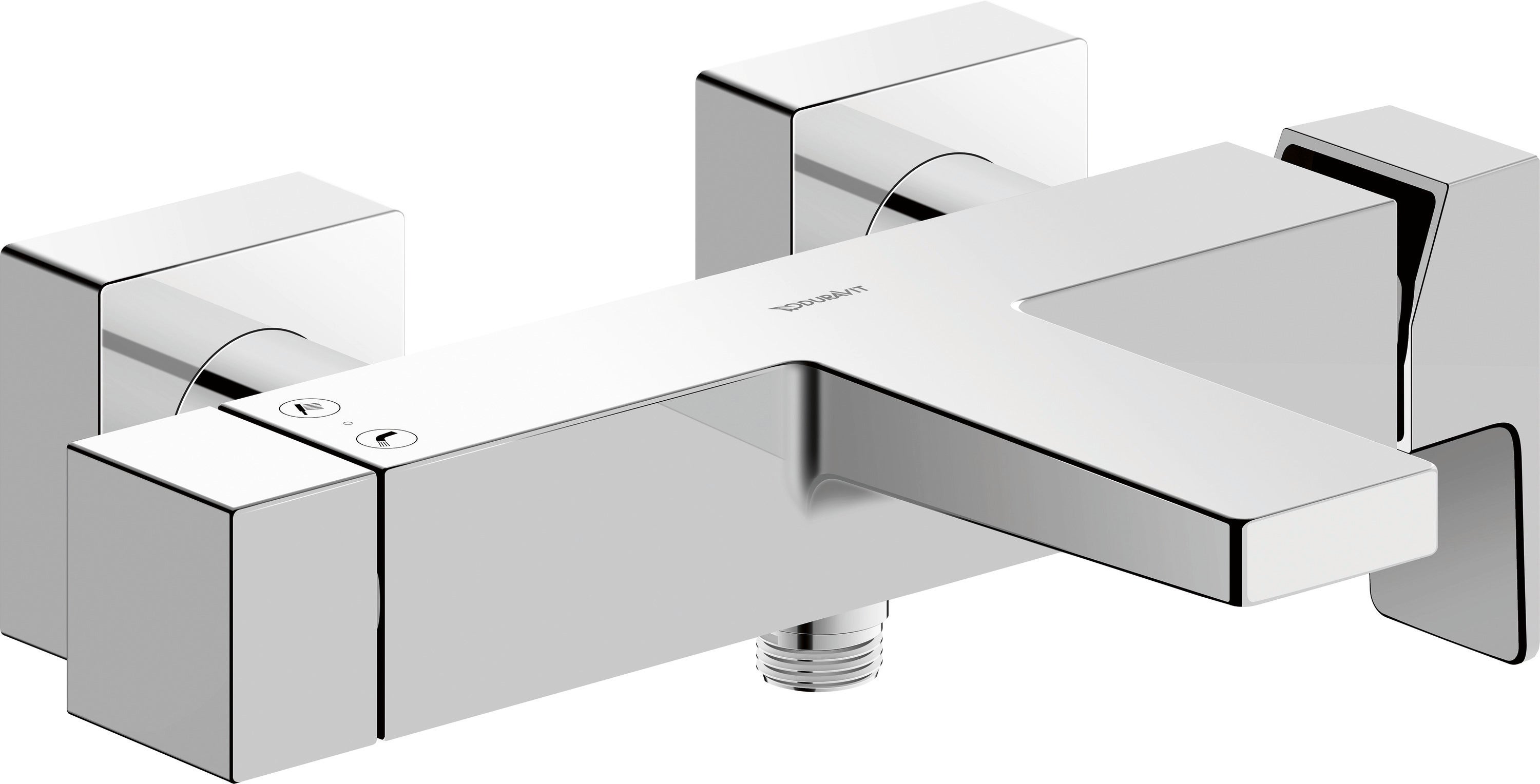 Bateria natynkowa Duravit Manhattan 2 tryby wylewki wanna prysznic chrom