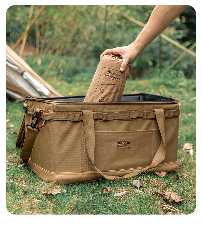 Almofada de acampamento verde para exterior com espuma de memória, suporte de pescoço portátil, adequado para viagens, presente ideal - 4