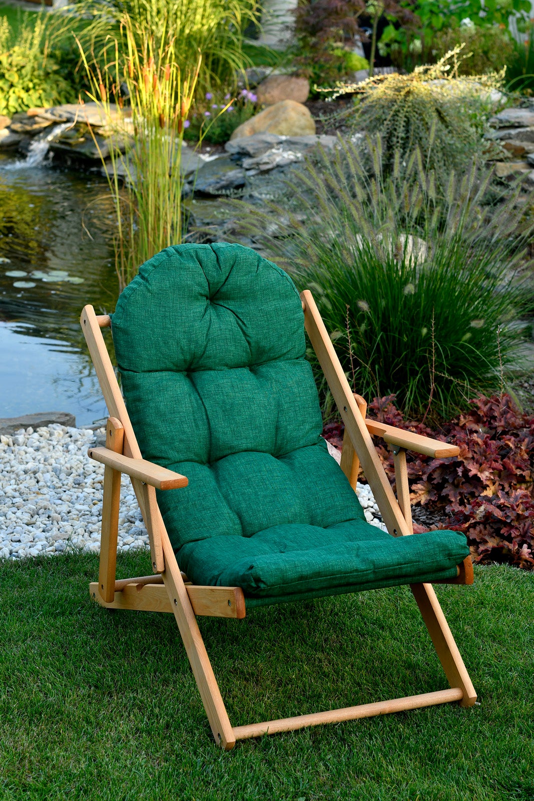 Poduszka na leżak drewniany AMPO zielony 1 szt.