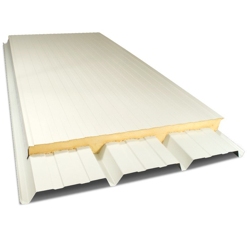 Panneau sandwich pour couverture isolée 2200x1000 mm AXEL PLUS® | Rouge Tuile | RAL 8012 - 3