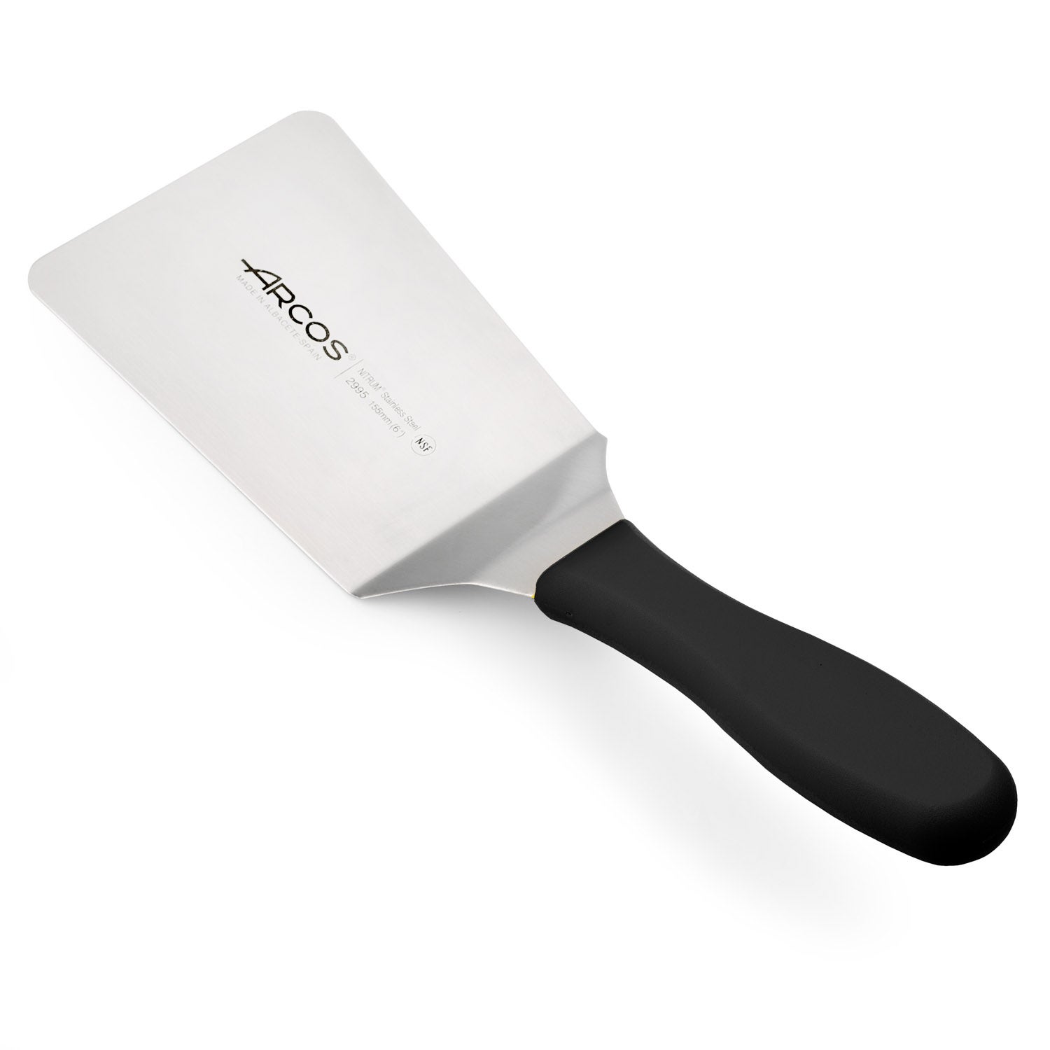 Arcos Serie 2900, Coltello Cucina, Lama Acciaio Inossidabile NITRUM 130 mm, Manico Polipropilene, Colore Nero