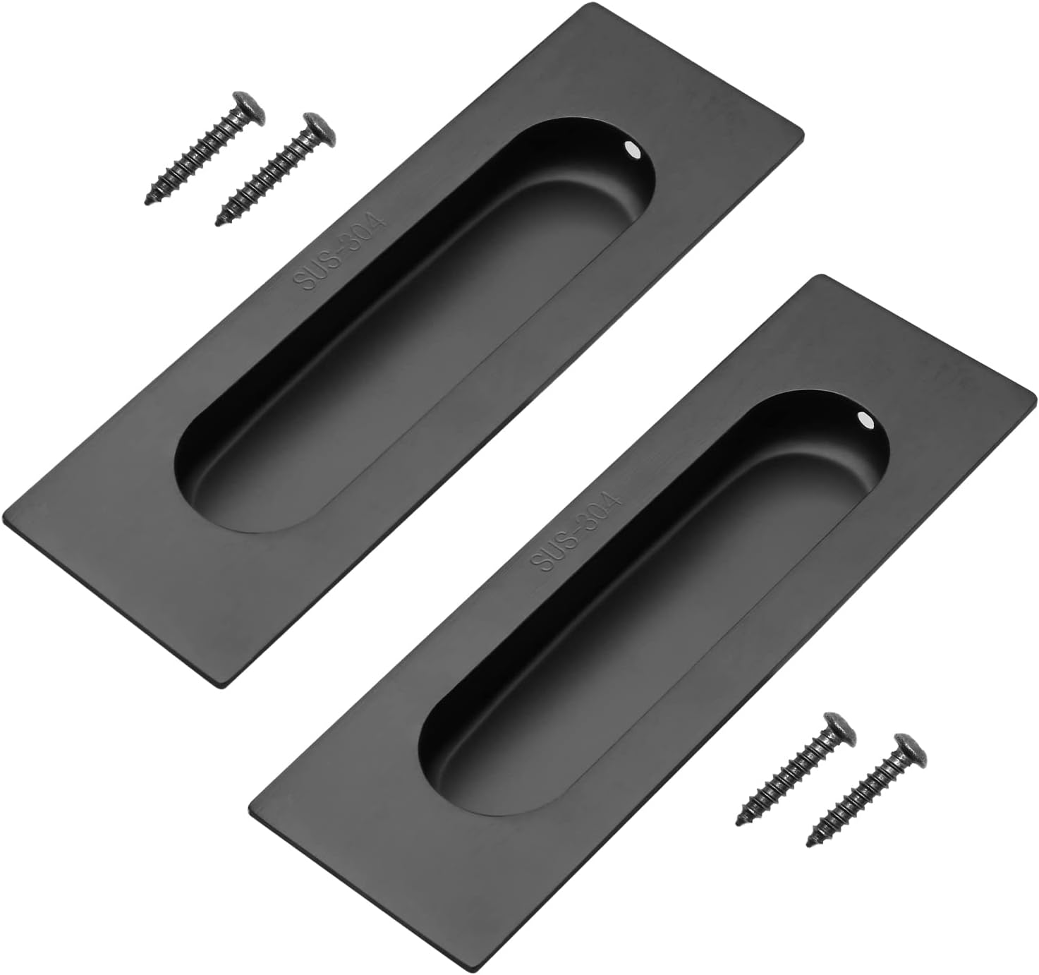 2 Maniglie Bianche Da 200 Mm, Kit Di Foratura, Maniglie Per Porte A Battente Maniglie Per Porte Scorrevoli In Alluminio 84449542 - Foto 2