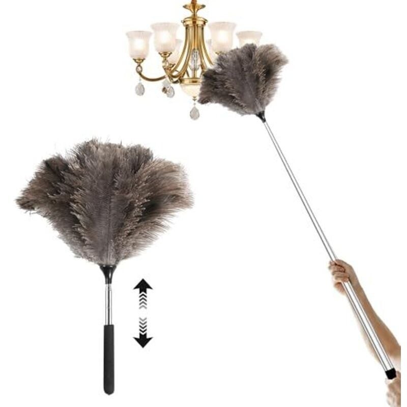Plumeau Extensible En Plumes D'autruche Jusqu'à 190 Cm, Duveteux à Long