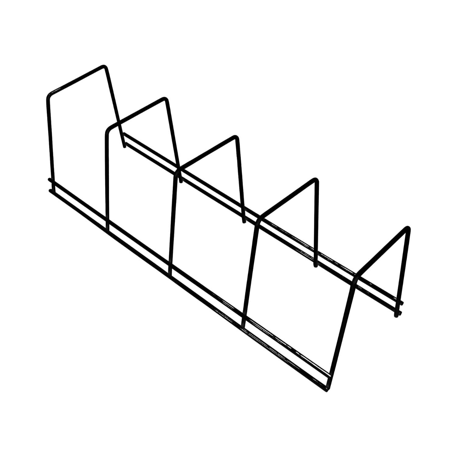 Support pour assiettes et poêles à 4 sections 12x38,5x11,5cm 7house ...