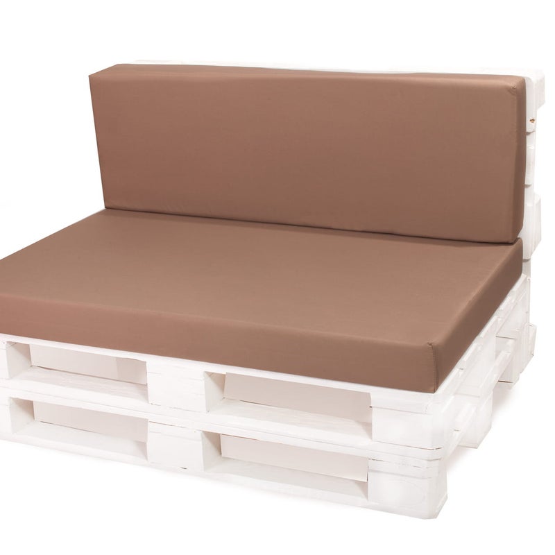 Poduszka ogrodowa na paletę 120x60x50cm poduszka na meble ogrodowe beżowa, poduszka na balkon taras, poducha ogrodowa na meble z palet