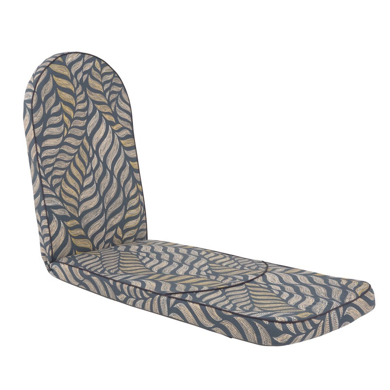 Poduszka na leżak 180 cm Modena Oval szaro-żółta Patio