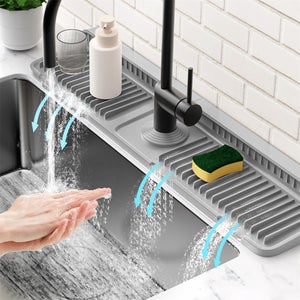 Tappetino in silicone extra large, tappetino in silicone per bancone della cucina, isola da pranzo, tavolo da pranzo, piano di lavoro, tappetino