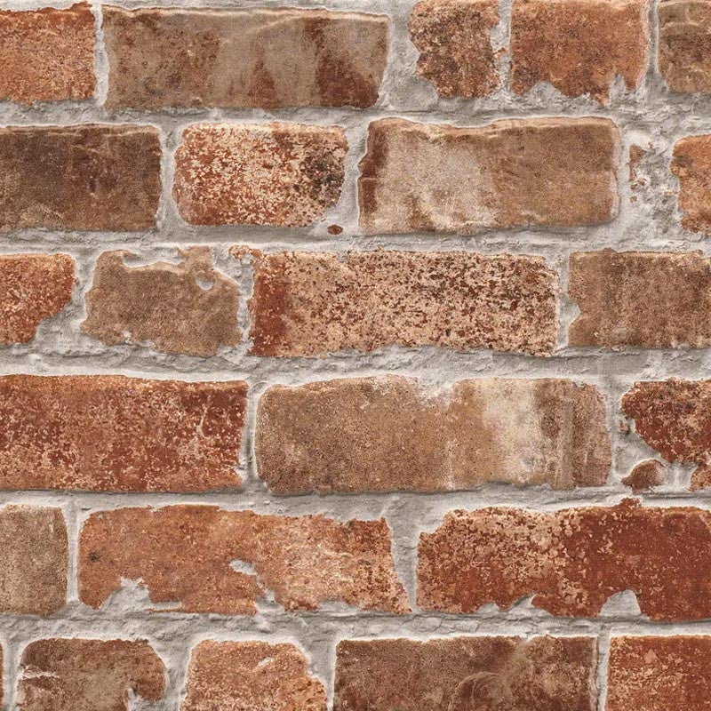 Parement extérieur effet brique marron 31 x 56 cm Manhattan Cotto 1,21 m² - 2