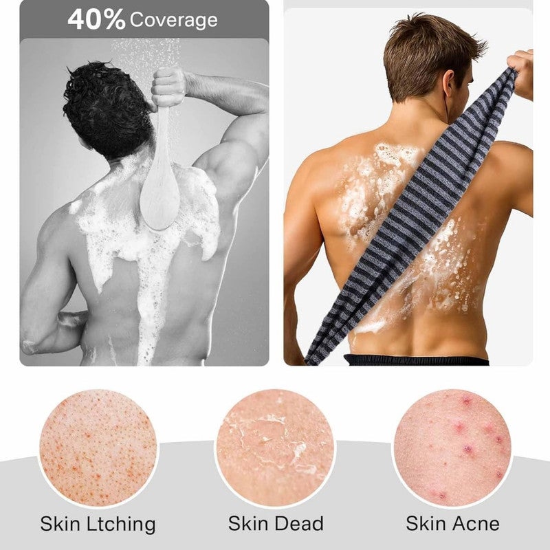 Serviette exfoliante, brosse douce pour le dos, convient aux peaux sensibles et rugueuses, (30 pièces) - 4