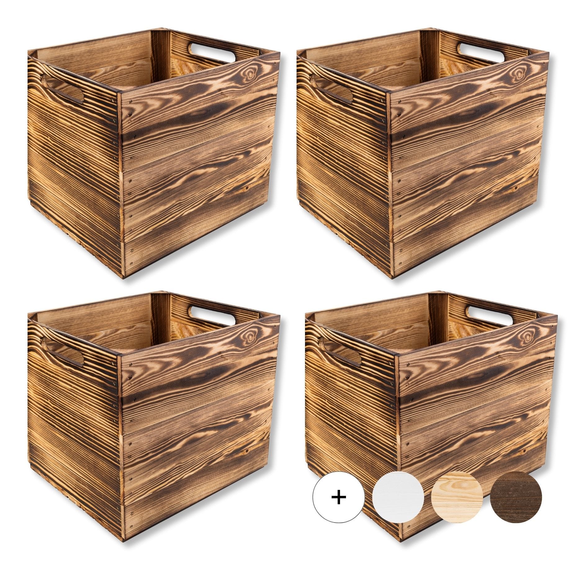 Creative Deco Lot De 4 Caisse En Bois Flamm Compatible tag res KALLAX Creative Deco Lot De 4 Caisse En Bois Flamm Compatible tag res KALLAX