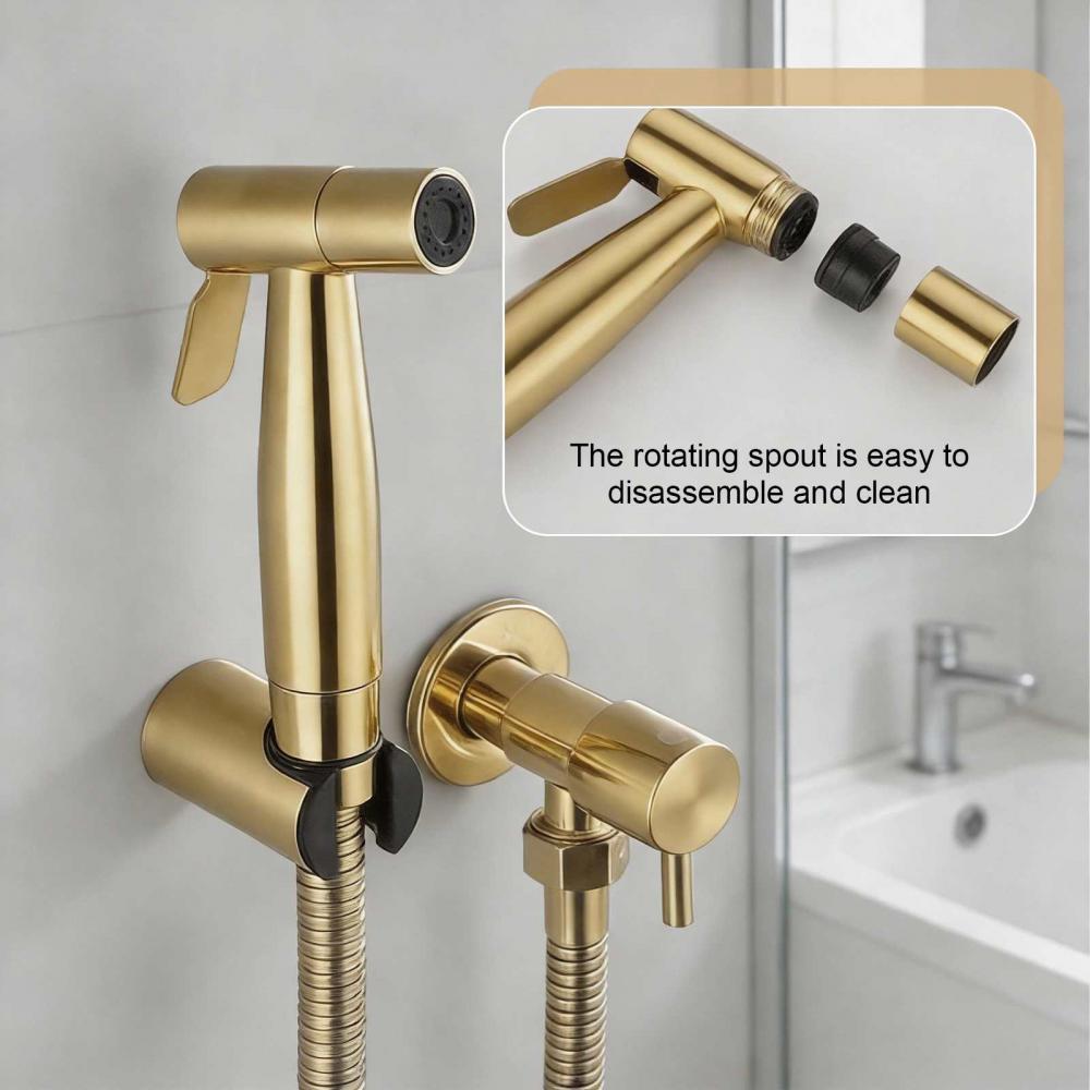 Ensemble Pulvérisateur WC en Acier Inox 304 – Douchette Hygiène Intime, Jet Pressurisé pour Salle de Bain - 6