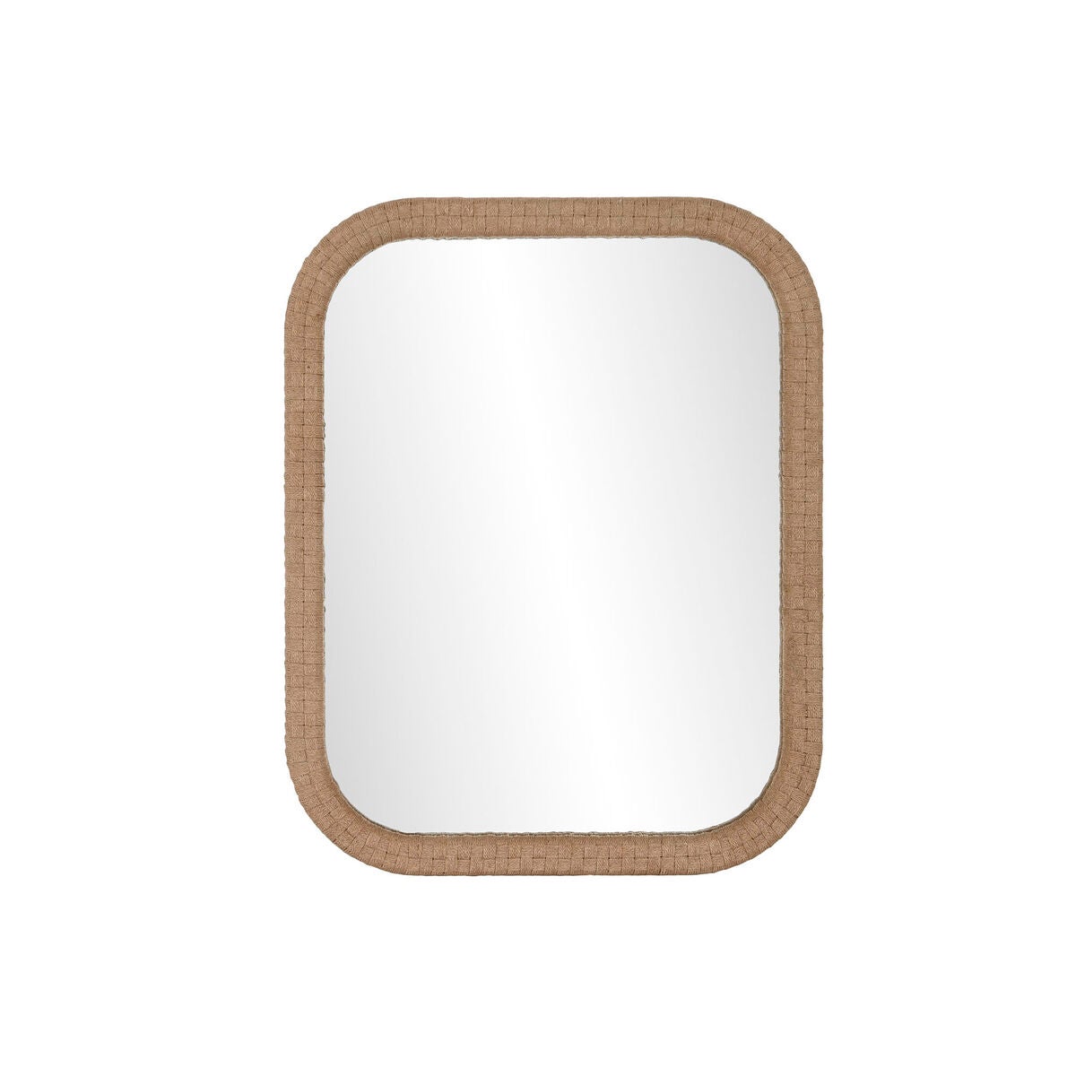 Espejo de pared home esprit natural cuerda madera mdf bali 61 x 4 x 76 cm