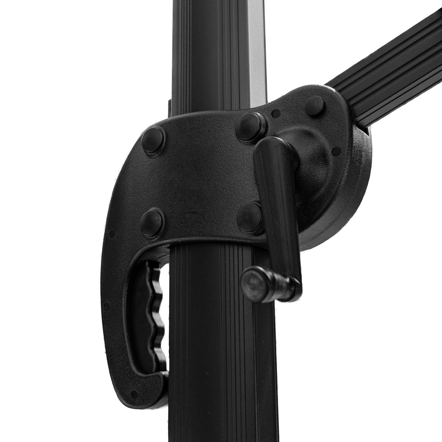 Parasol déporté MOLOKAI carré 3x3m bleu + housse - 5