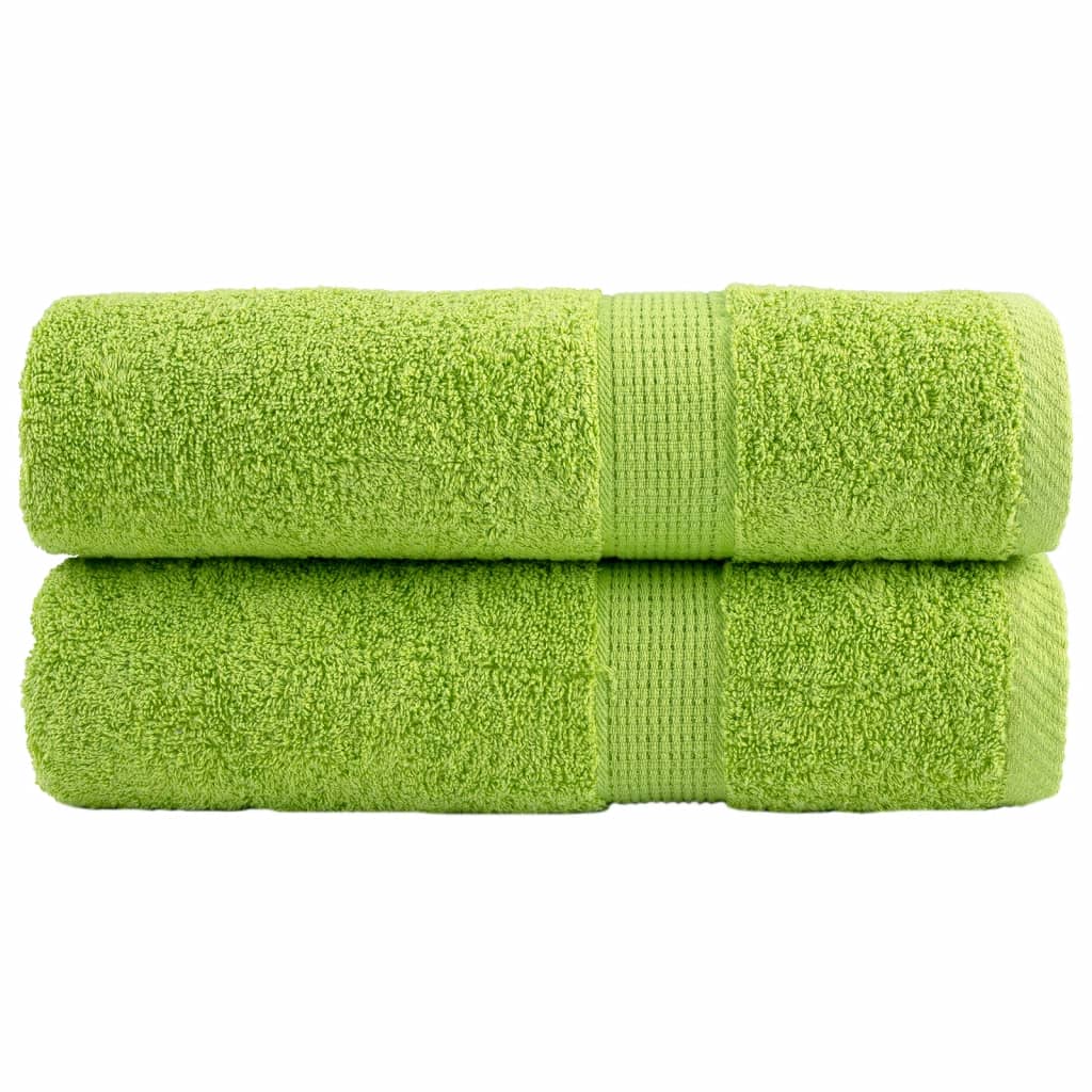 Lot 2 Serviettes De Douche Schöner Wohnen 70x140 Cm – 100% Coton Airtouch, Ultra Douces, Absorbantes, Bord Velours