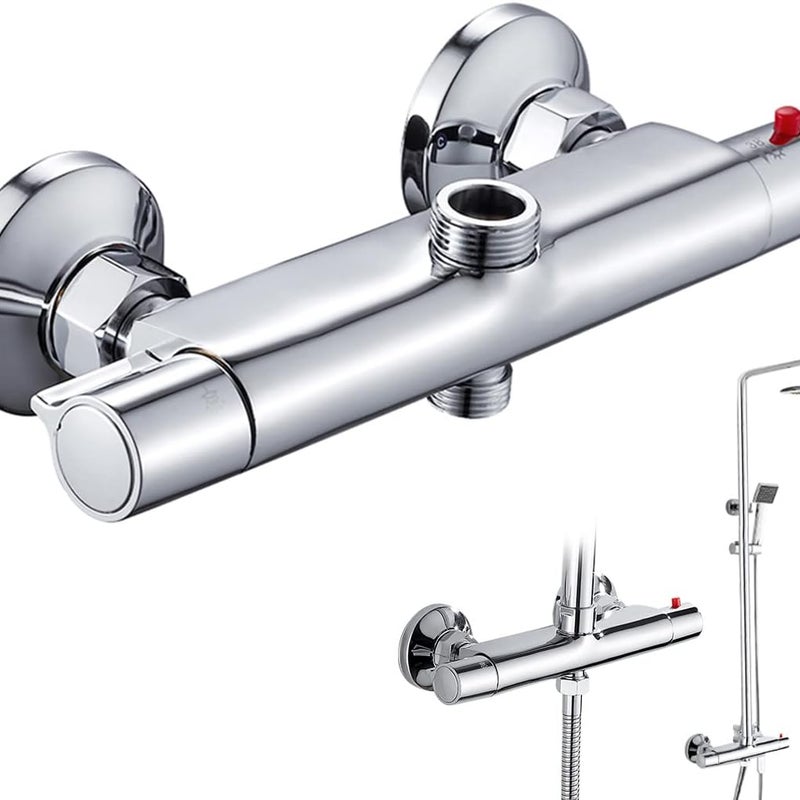 Bateria termostatyczna prysznicowa - Bateria ścienna - Bateria termostatyczna do wody ciepłej i zimnej