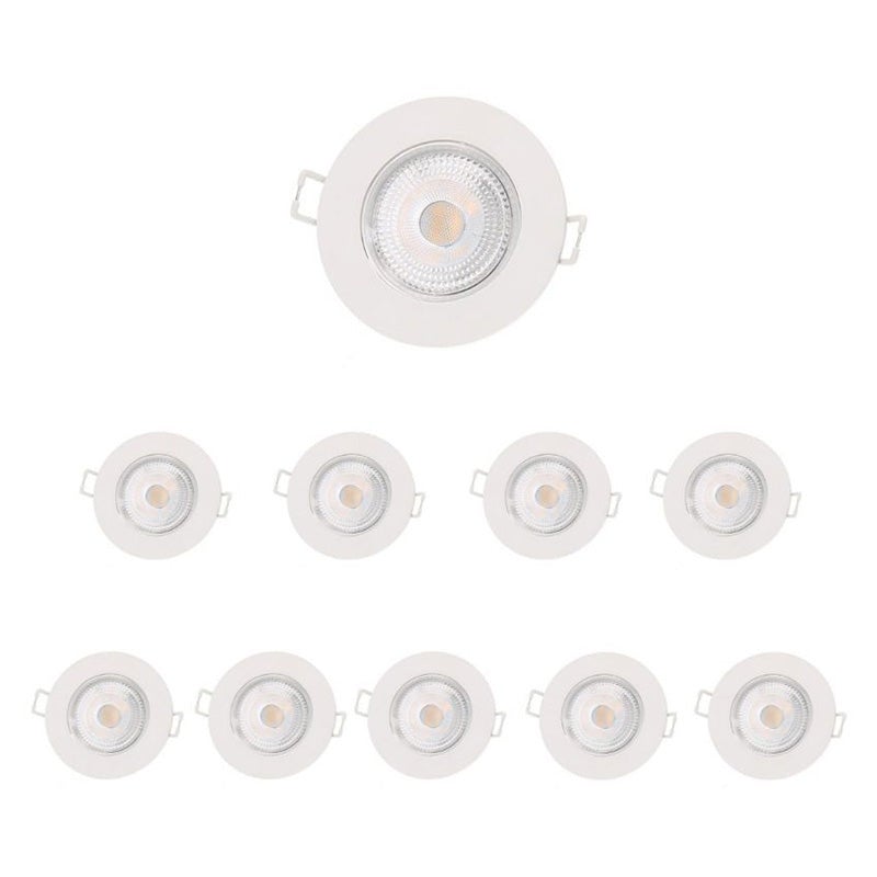 Spot LED Encastrable 5W IP65 Ø72mm Blanc - Unité / Blanc Neutre 4000K - 5500K - SILUMEN - 2